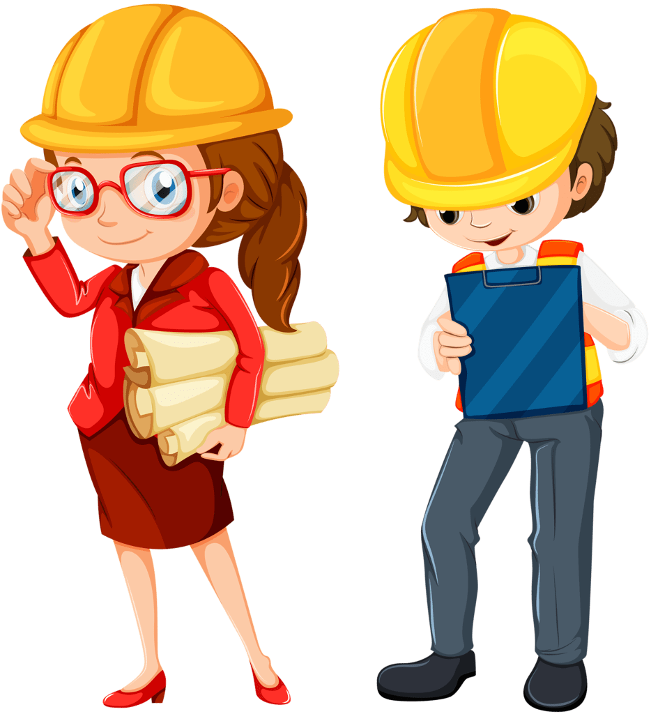 Construction pin page clipart image