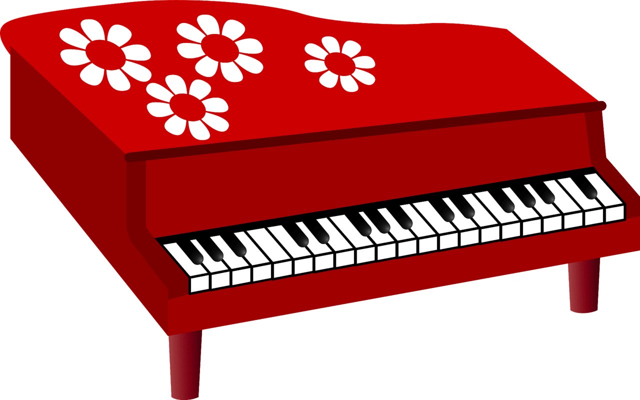 Piano music illustrator clipart background