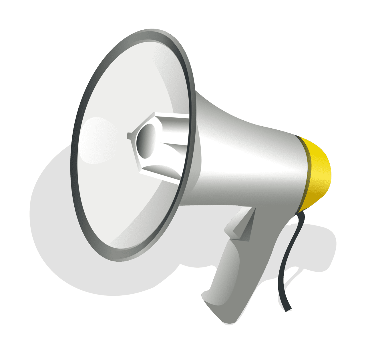 Megaphone clipart mart free