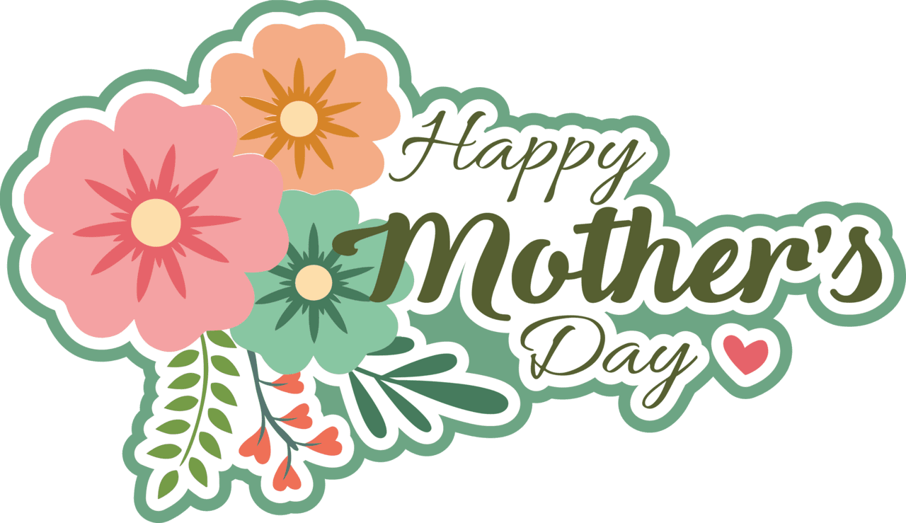 Mothering sunday happy mother day scrapbook page title sticker clipart logo