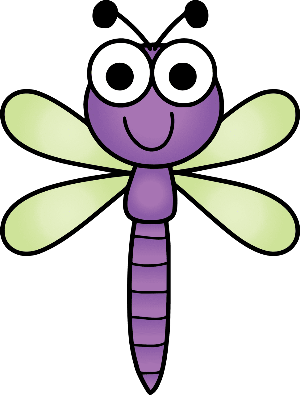 Dragonfly cartoon clipart free