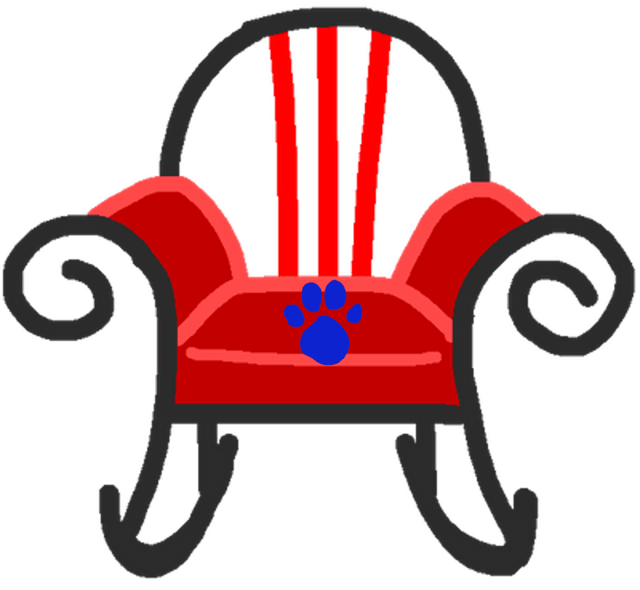 Rocking chair with pawprint by nbtitanic deviantart clipart vector