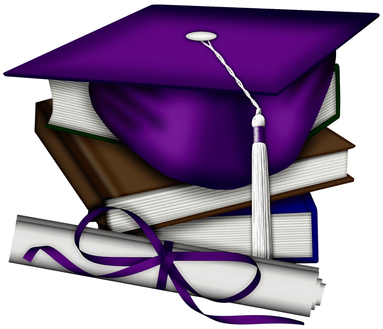 Graduation hat wrapped for life clipart image