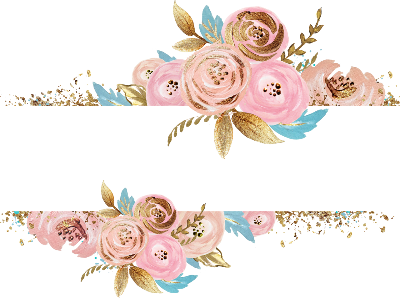 Flower border pin page clipart background 5