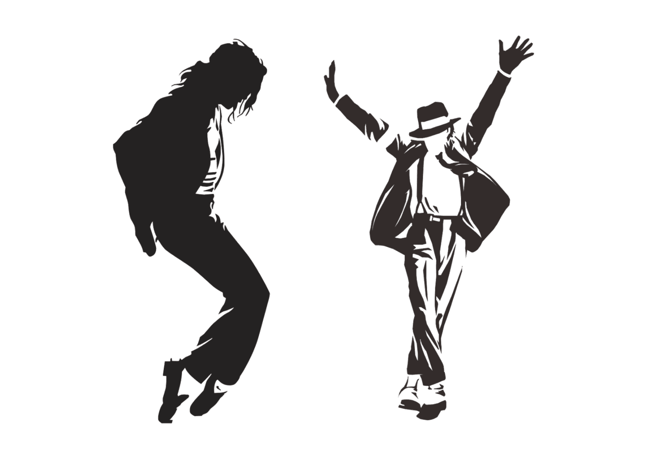 Dancer michael jackson clipart vector