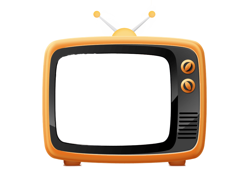 Tv old television clipart vector