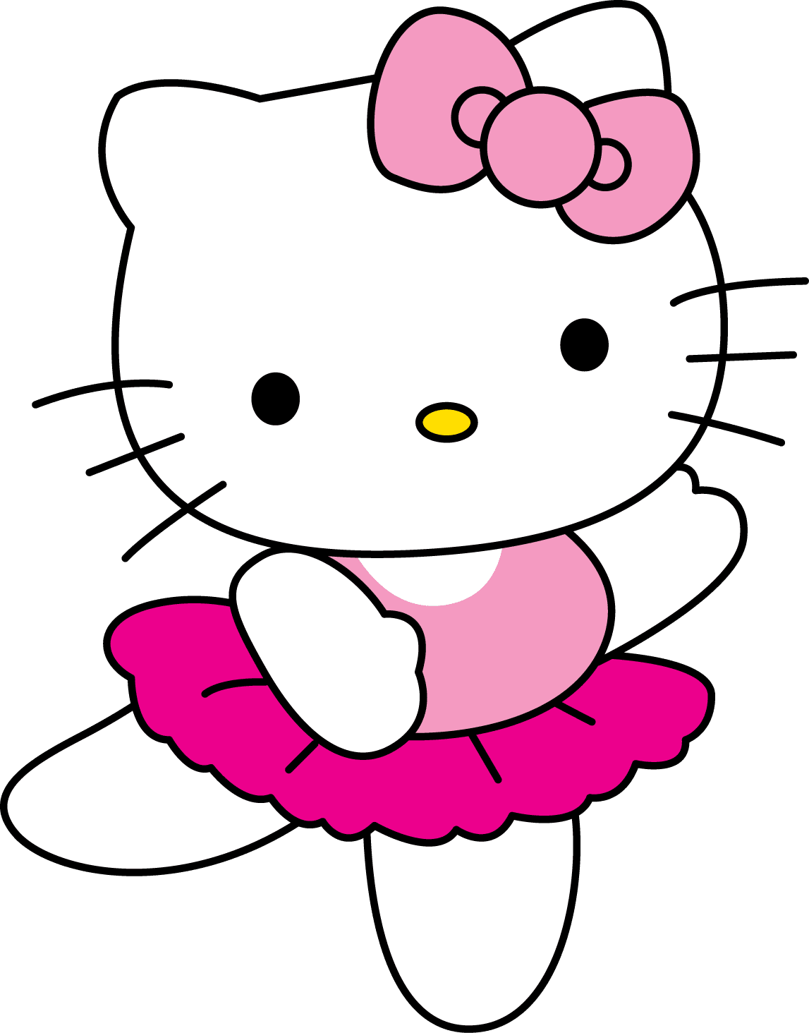 Hello kitty sticker design clipart background full size