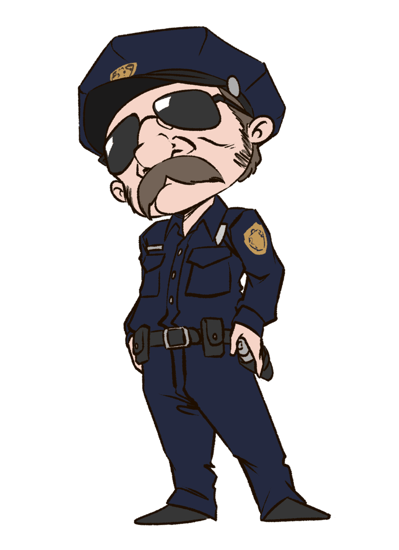 Police pin page clipart photo