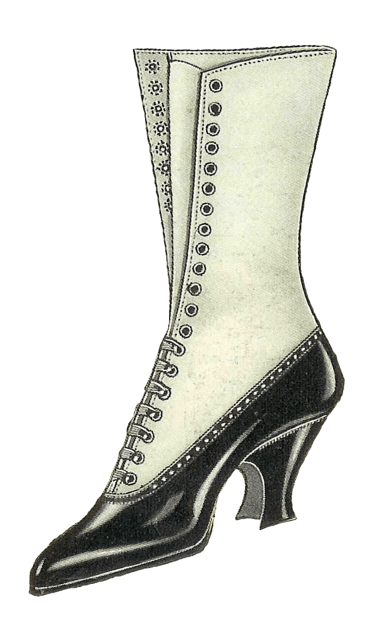 Cowgirl boots fashion clipart antique women shoe image