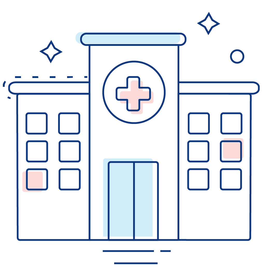 Hospital health care use cases cloud telephony clipart clip art