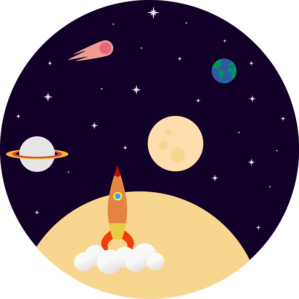 Rocket pin page clipart clip art 3