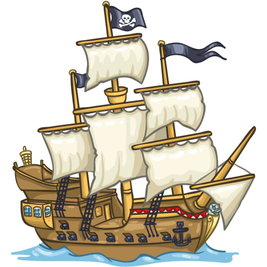 Pirate pin page clipart vector 3