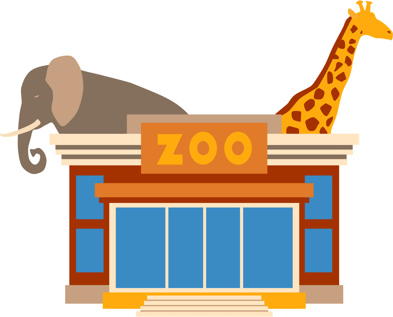 Zoo vector clipart images