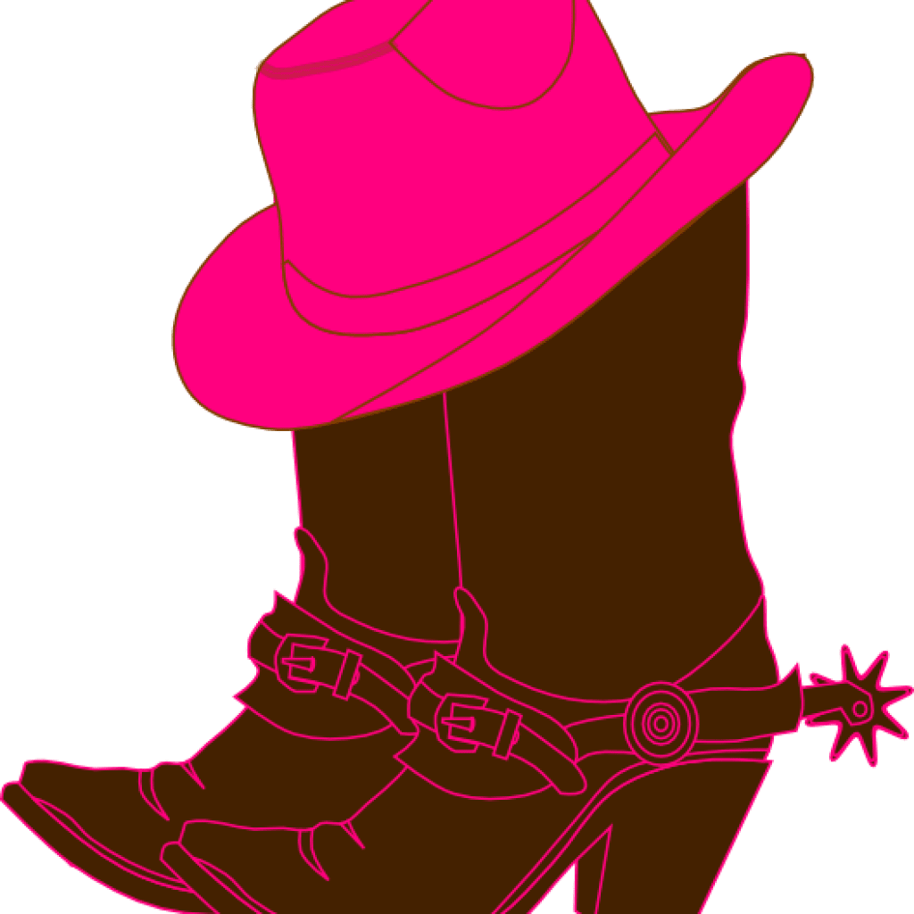 Hd cowgirl boot clipart boots clker silhouette cowboy image