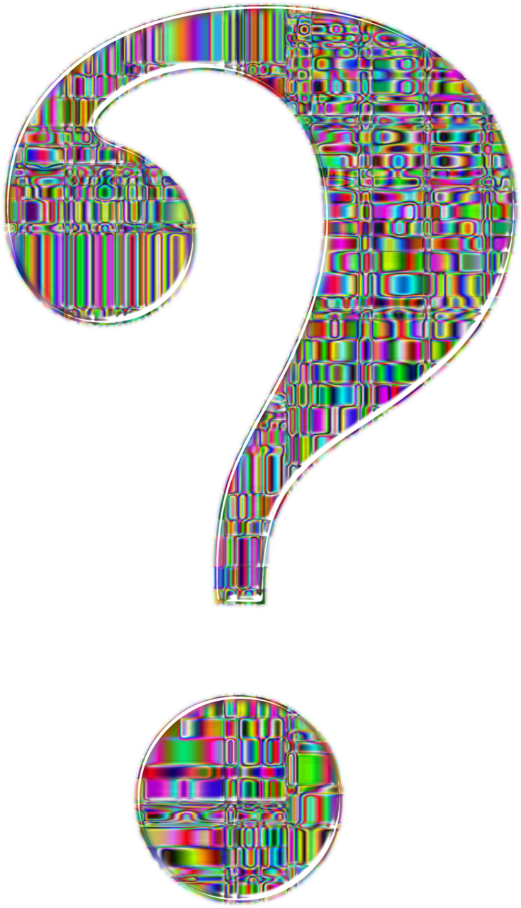 Big image background question mark clipart with no