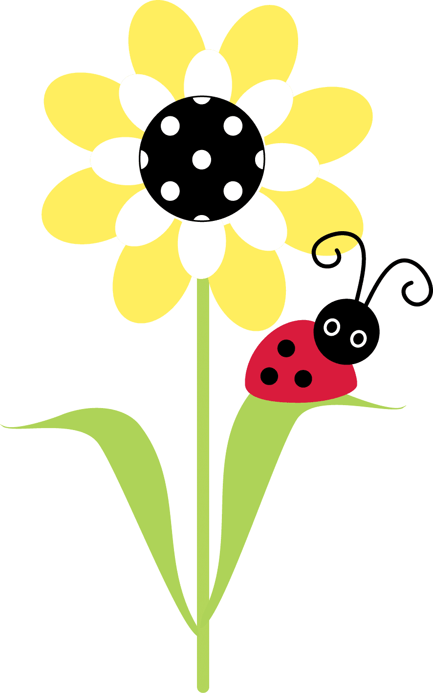 Ladybug pin page clipart picture
