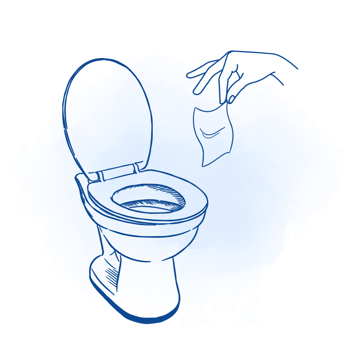 Kids wet toilet paper double care clipart photo
