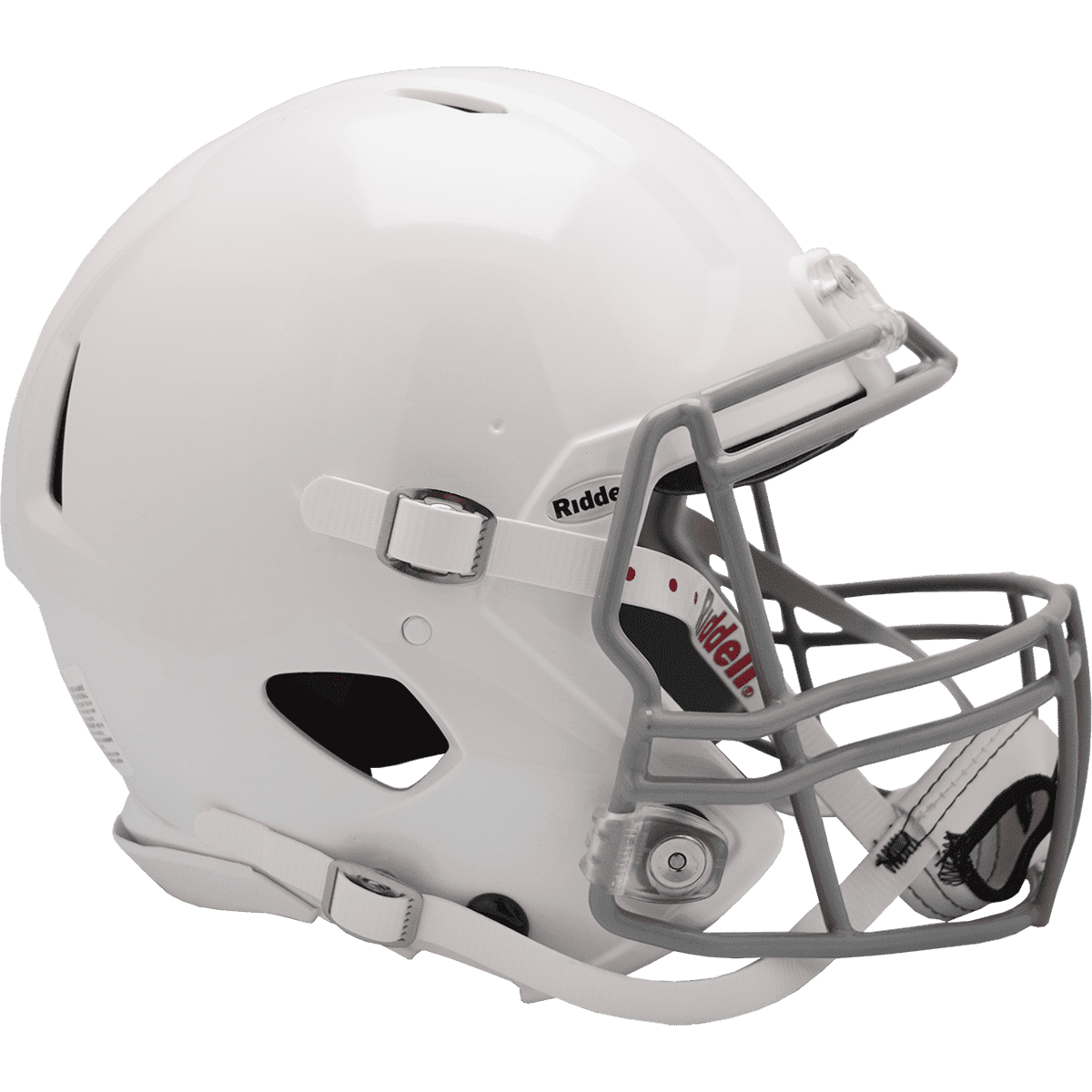 White line football helmet clipart logo