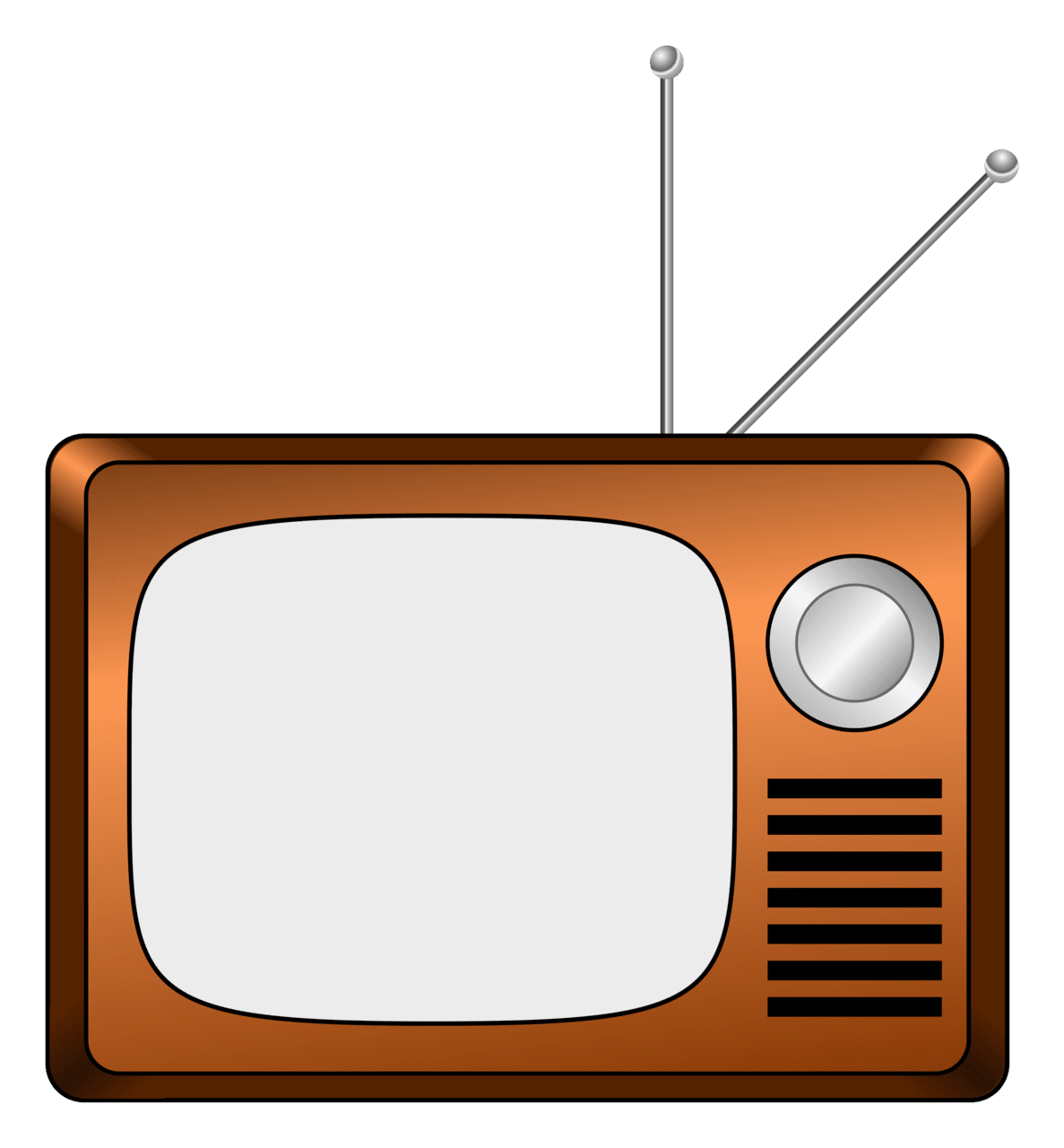 Old tv image size clipart