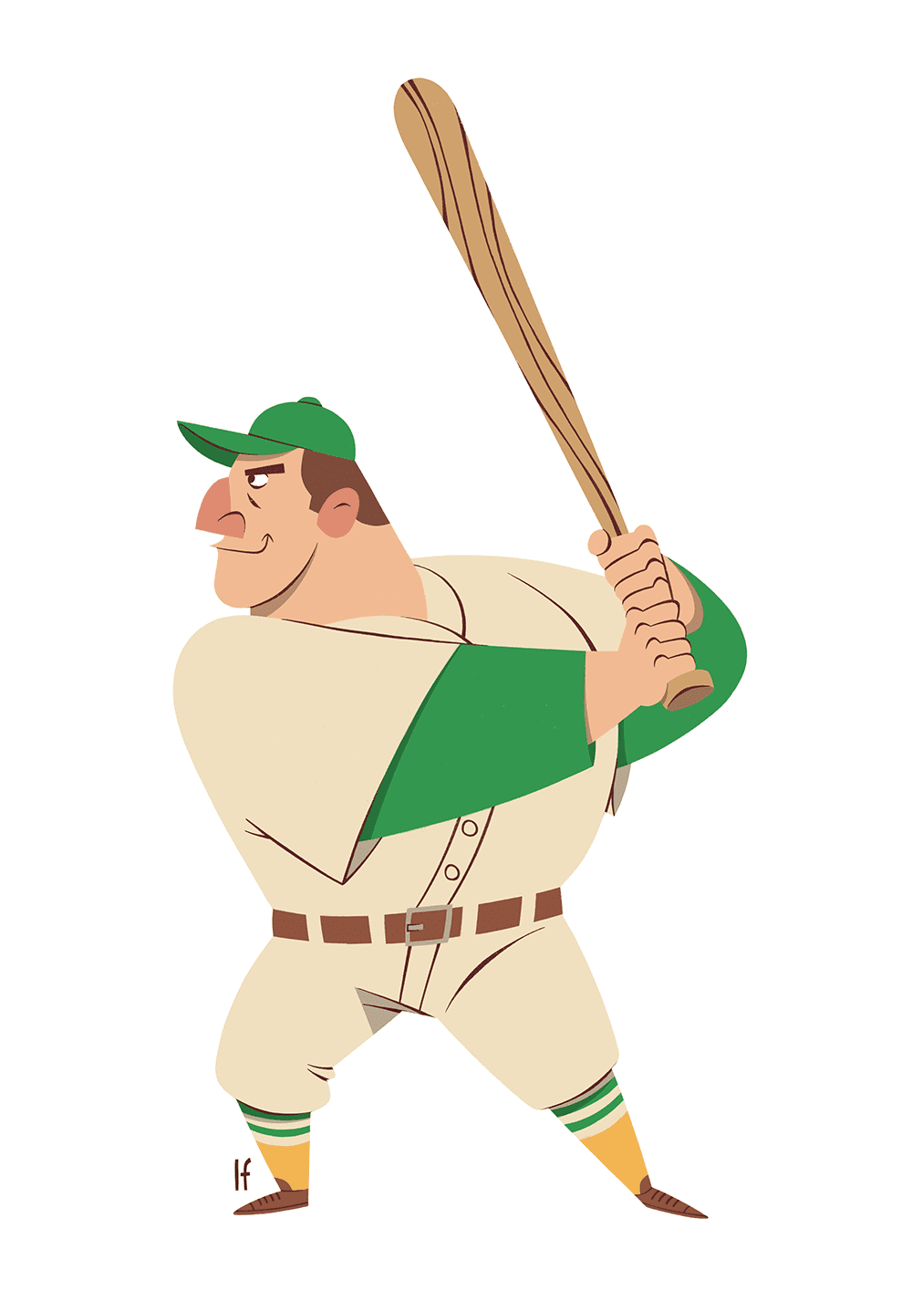 Baseball bat clipart logo 4