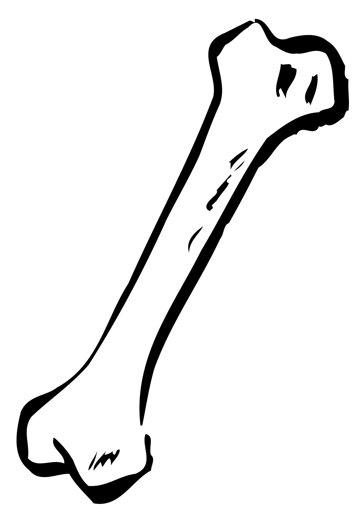 Skeleton pin page clipart free