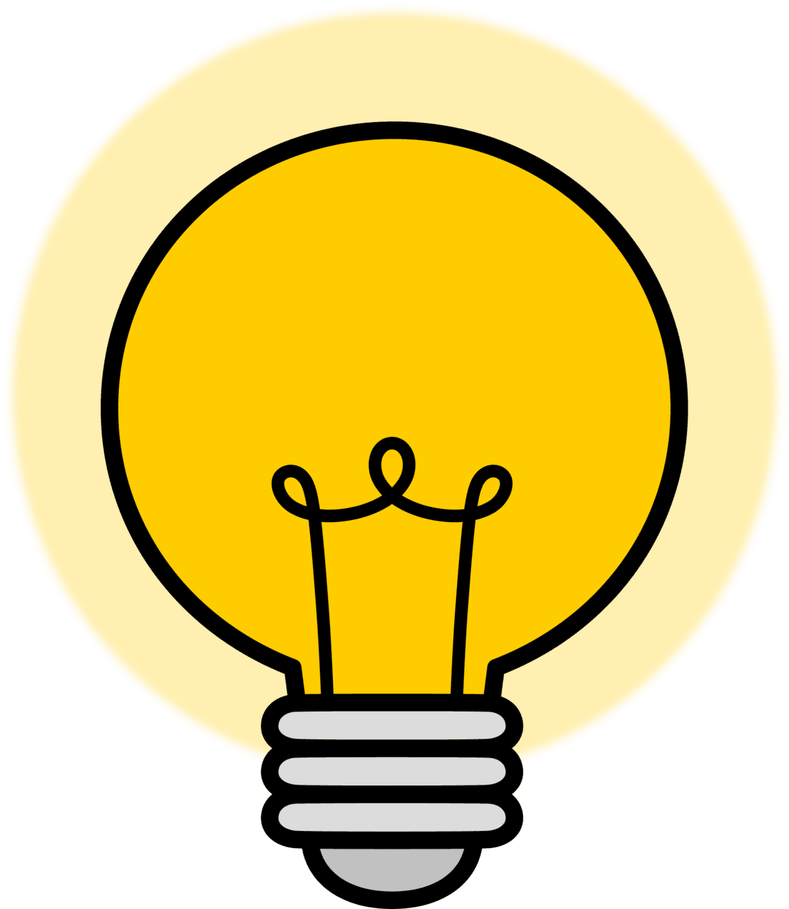 Light bulb pin page clipart free