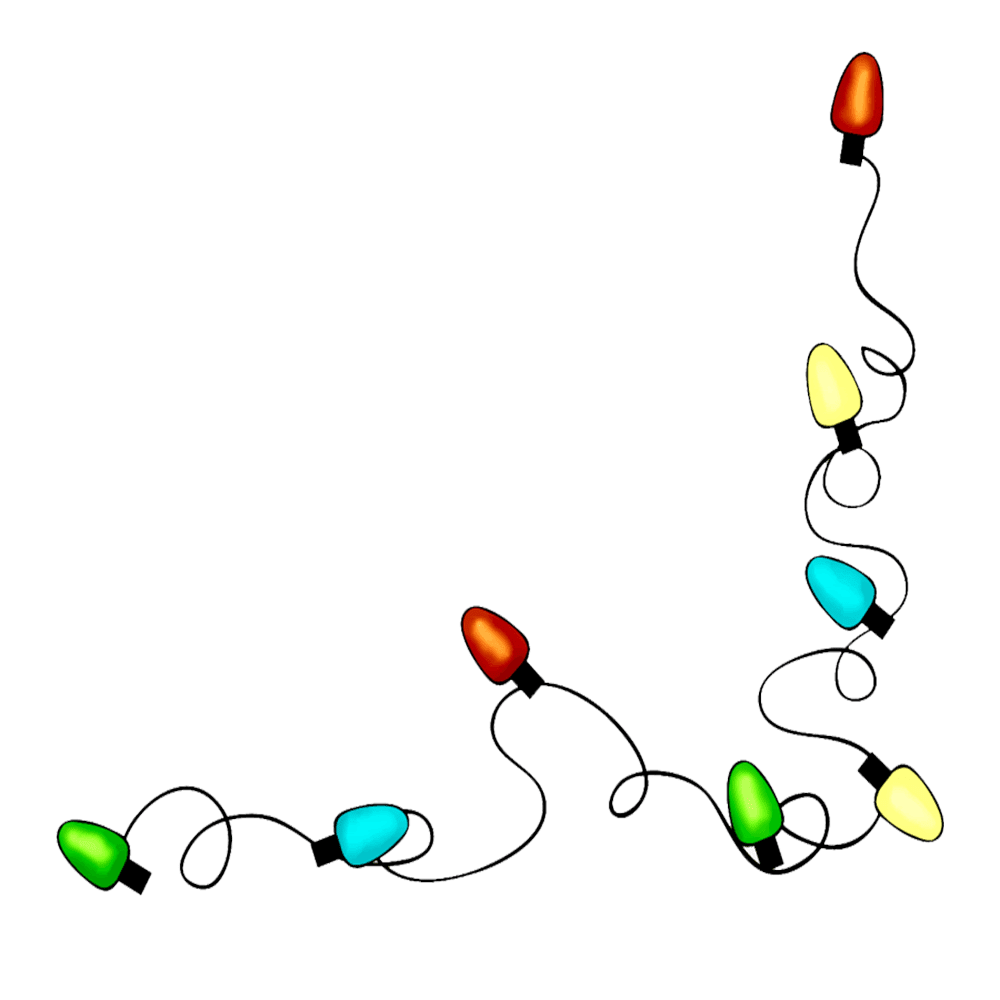 Light bulb cute christmas lights clipart for your holiday decorations clip art