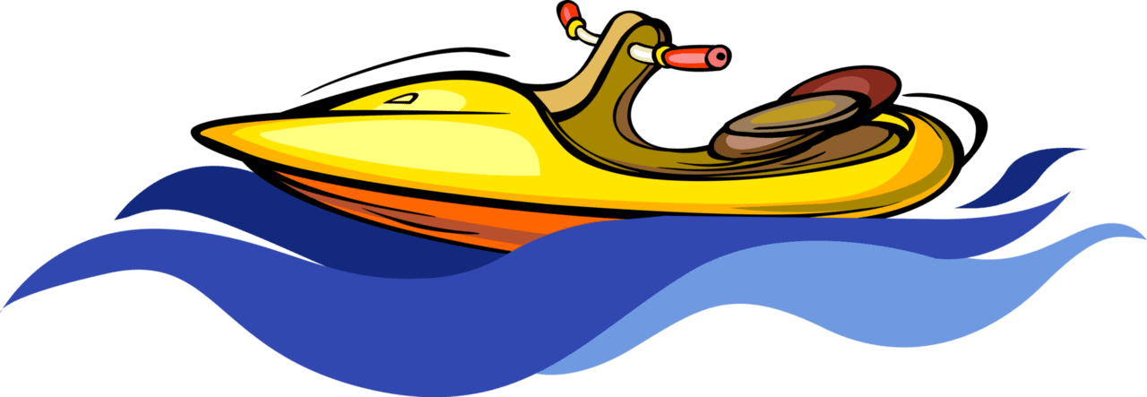 Travel white jet ski image for clipart