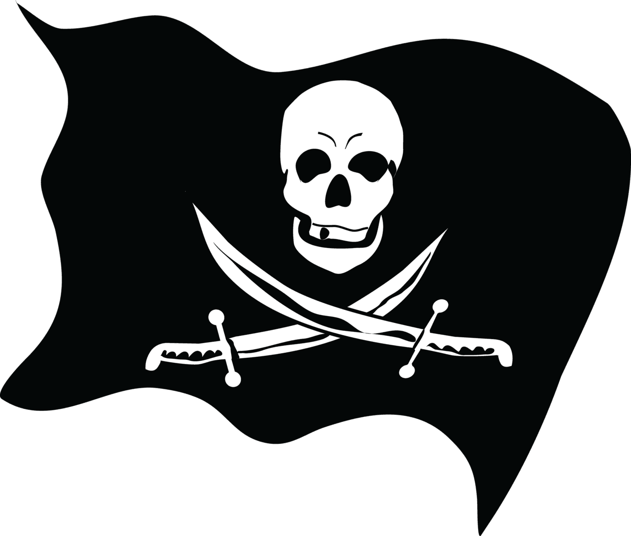 Pirate flag clipart free