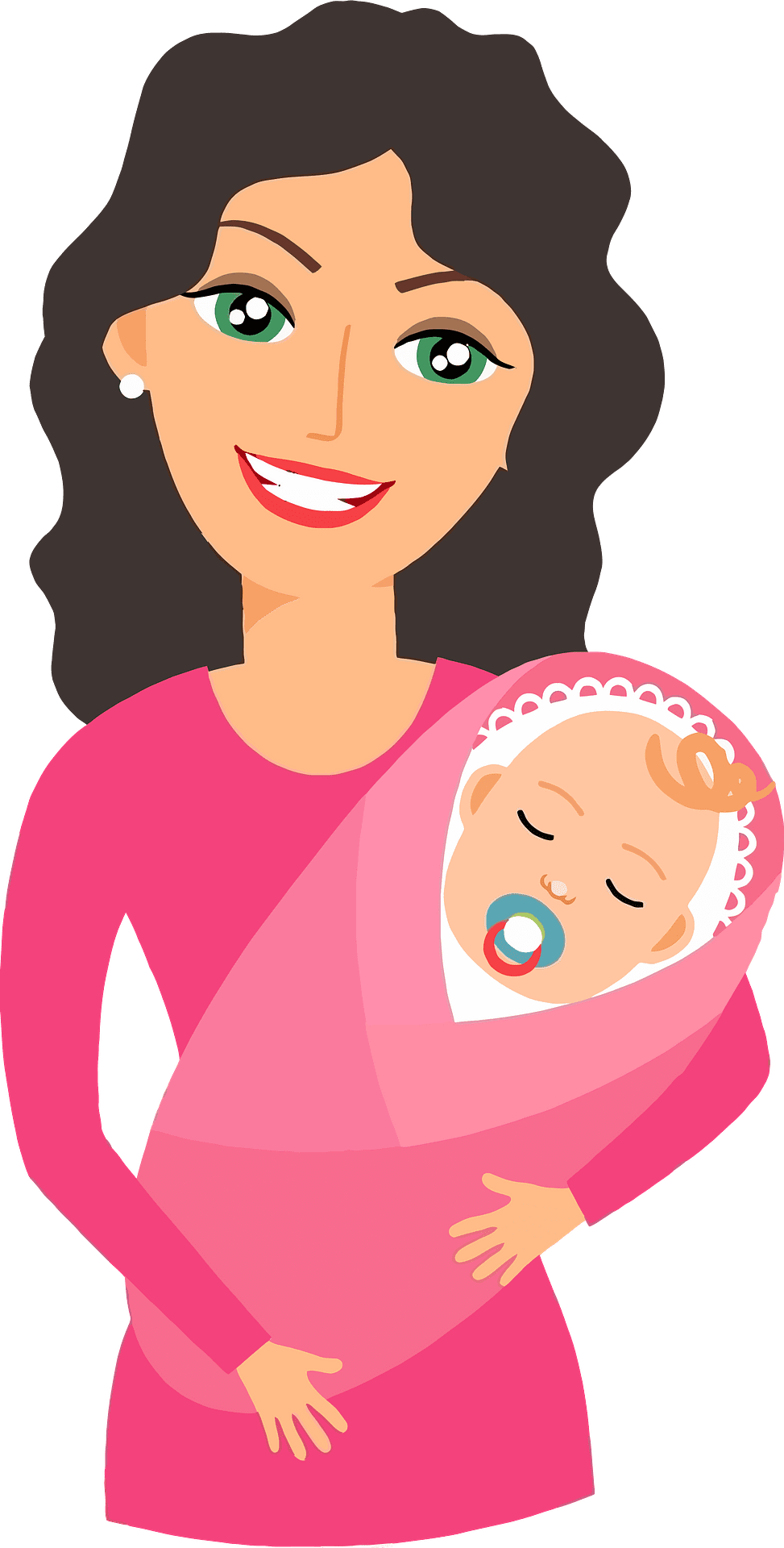 Mom and baby images vector clipart