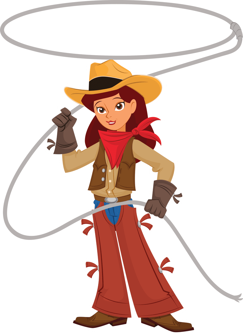 Cowboy lasso clipart photo
