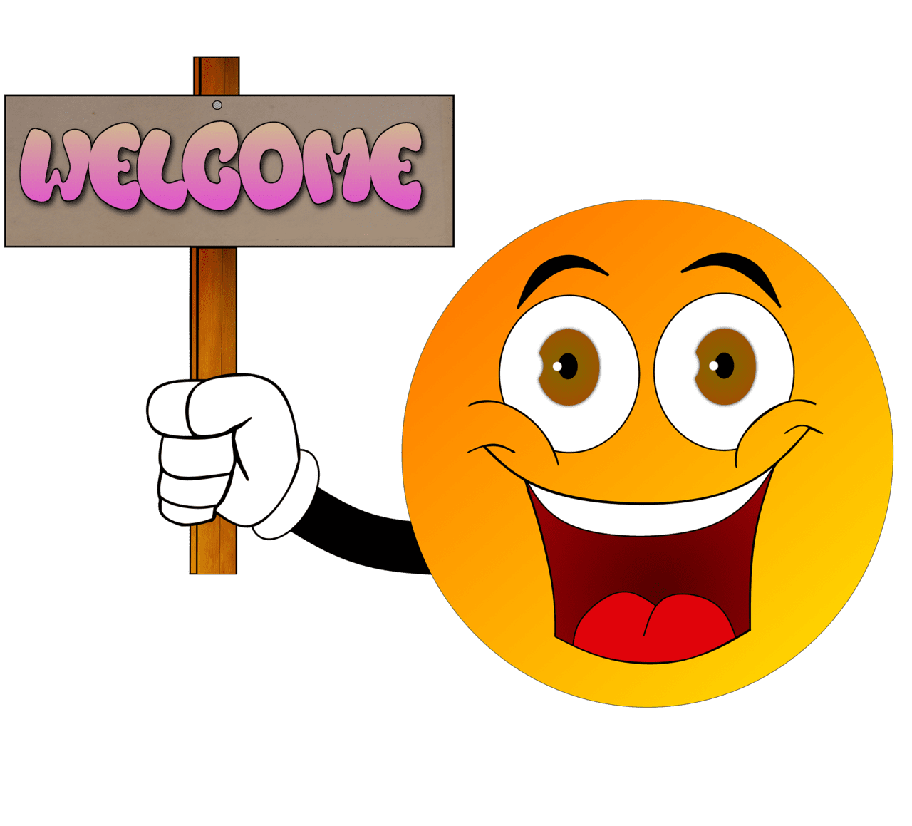 Welcome pin page clipart transparent