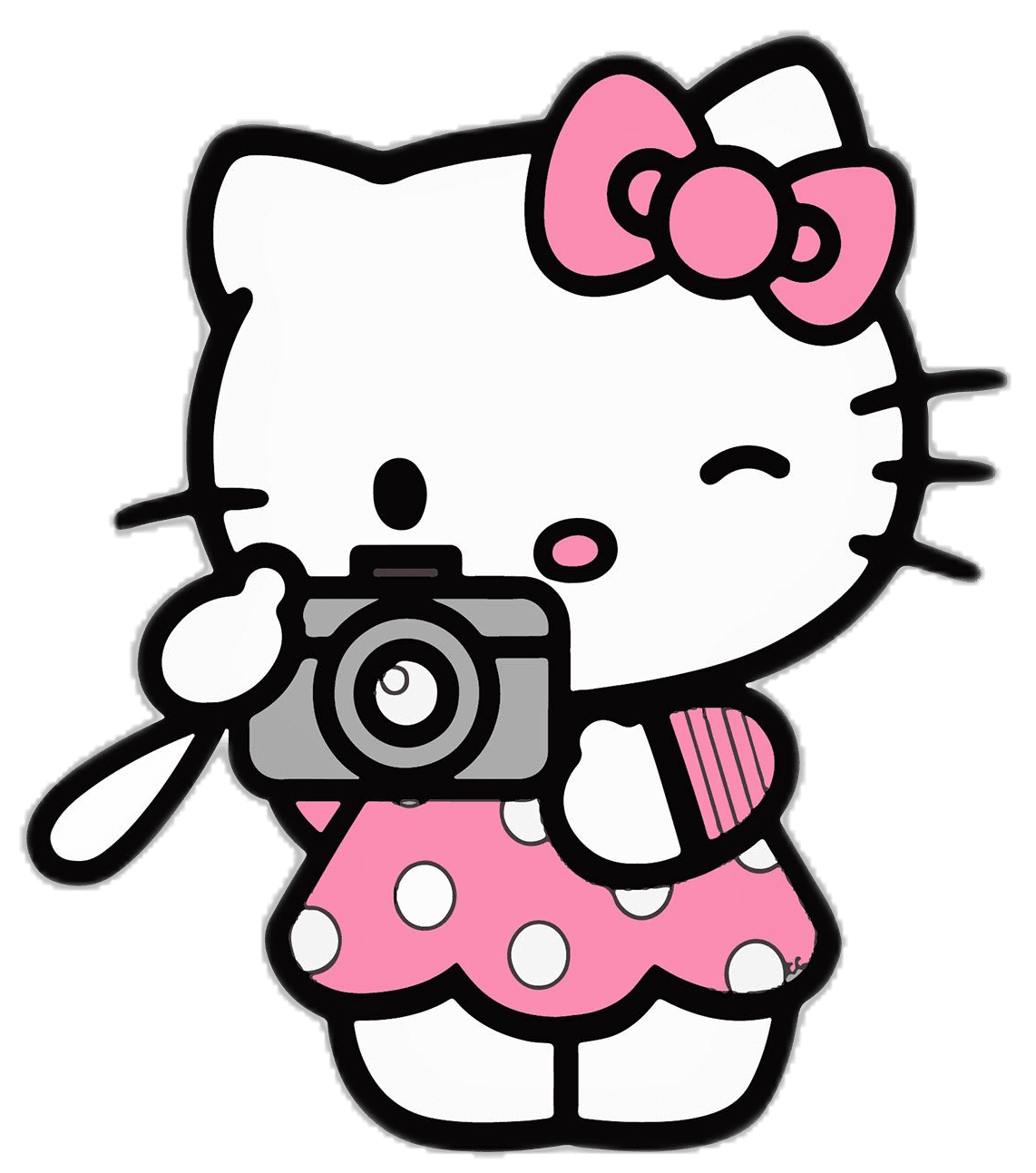 Kleurplaten hello kitty cute cat kawaii clipart digital background