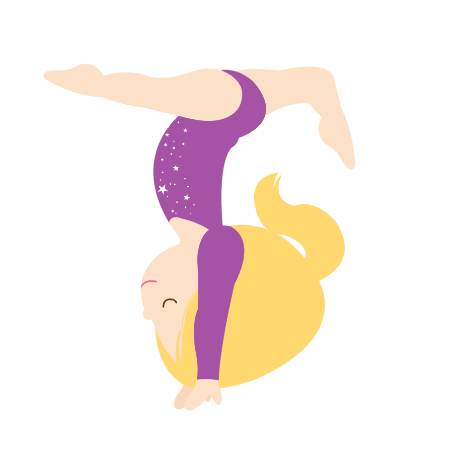 Gymnastics pin page clipart clip art 4