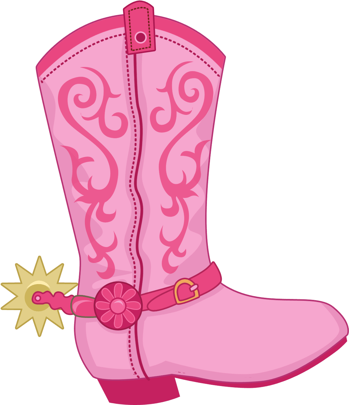Cowgirl boots boot hat clip pink cowboy clipart image with no background