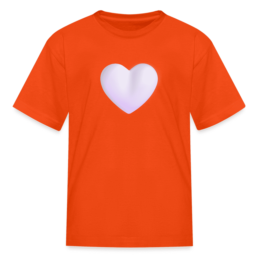 White heart fluent kids shirt clipart photo