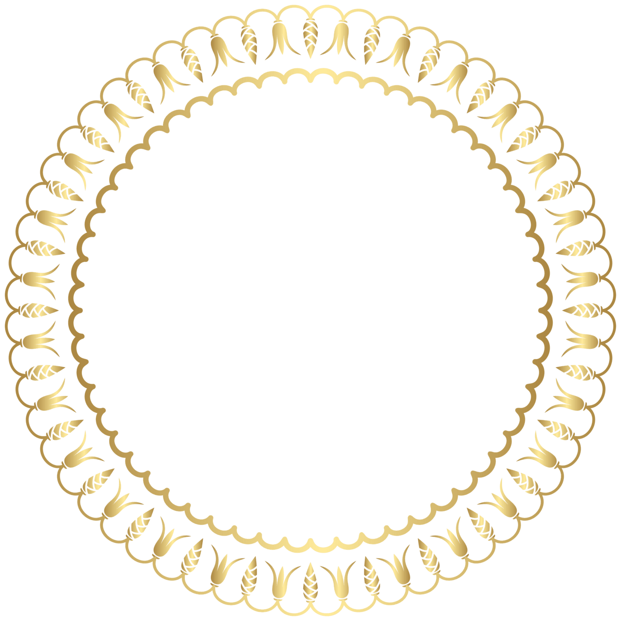 Circle decorative round border frame clipart picture