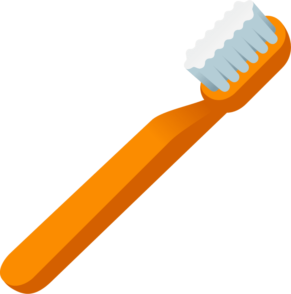 Toothbrush emoji for clipart picture