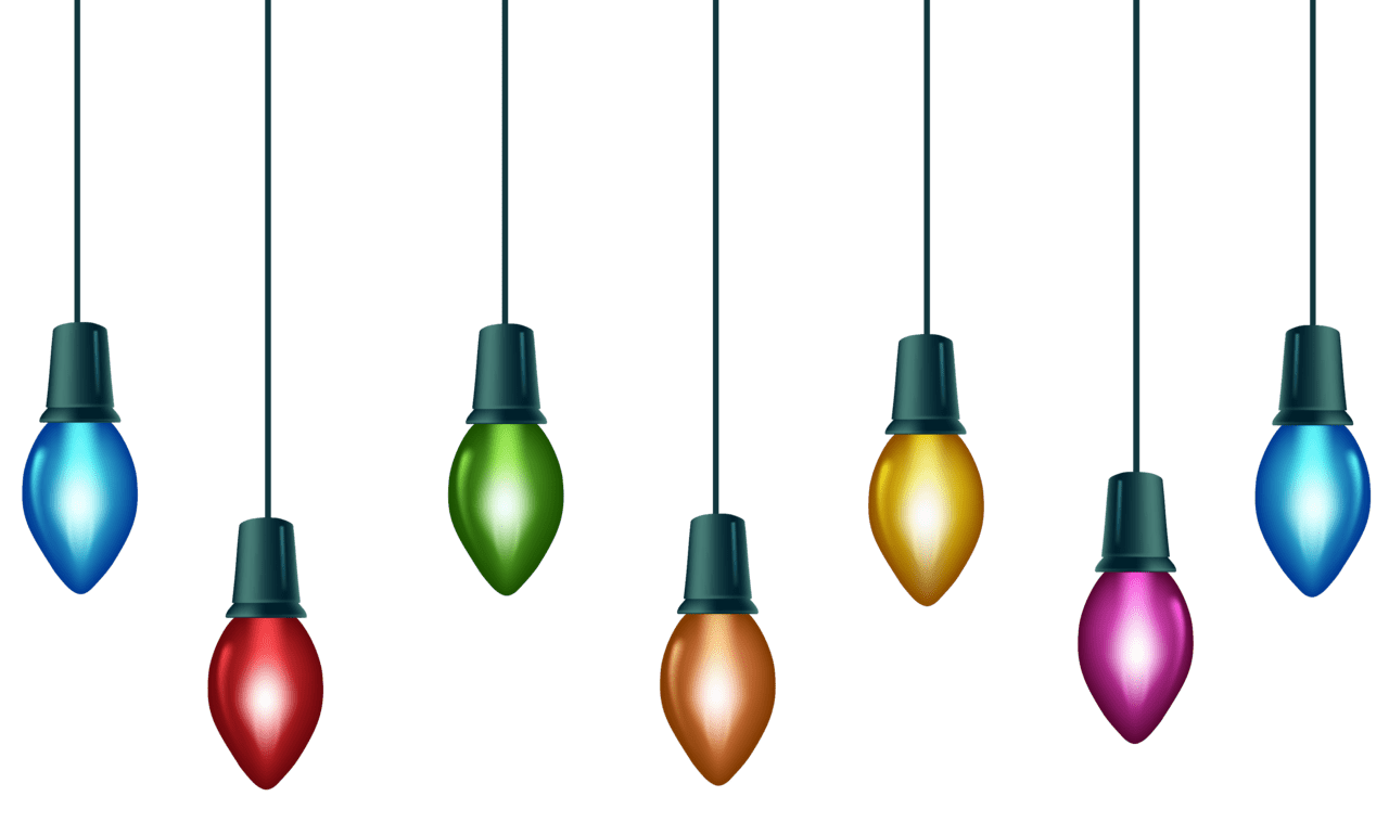 Light bulb background christmas lights clipart