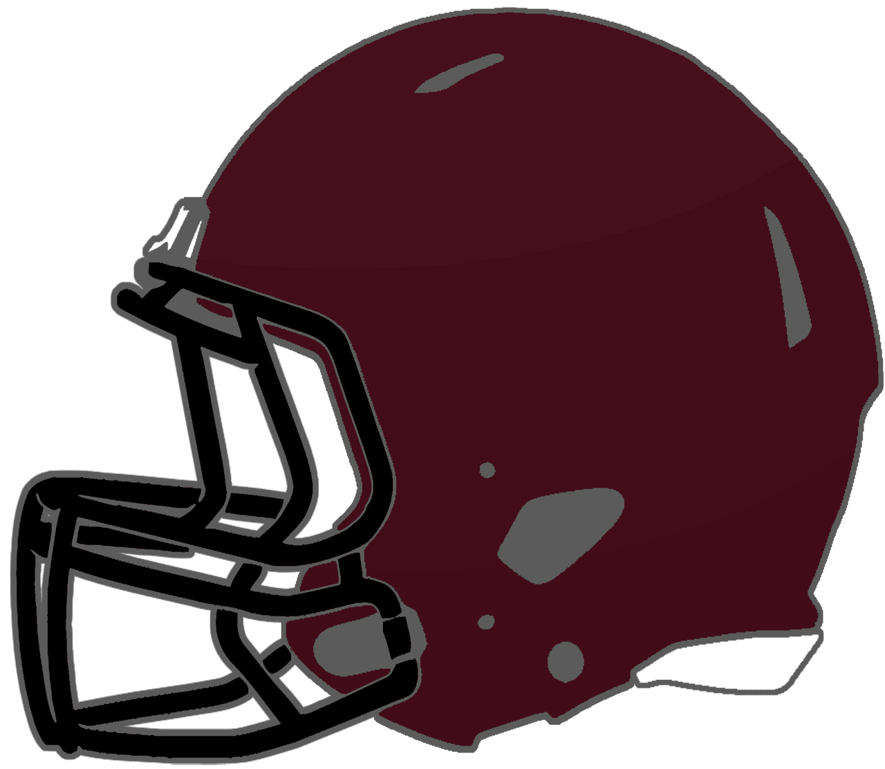 Mississippi high school football helmet clipart vector