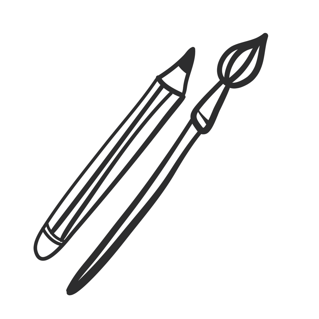 Paintbrush beyond scribbles the importance of mark making in child development clipart image
