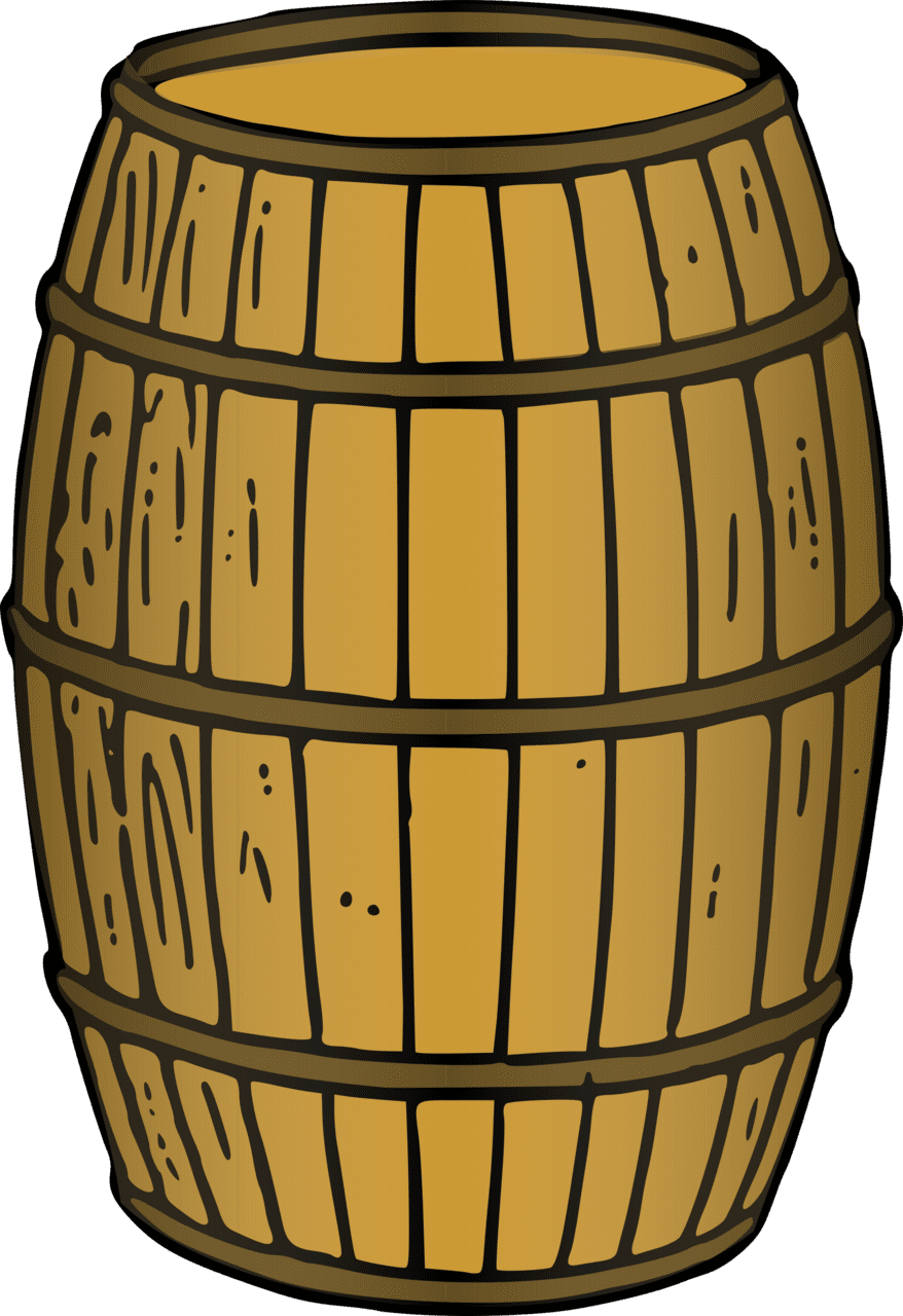 Beer barrel rendered clipart vector