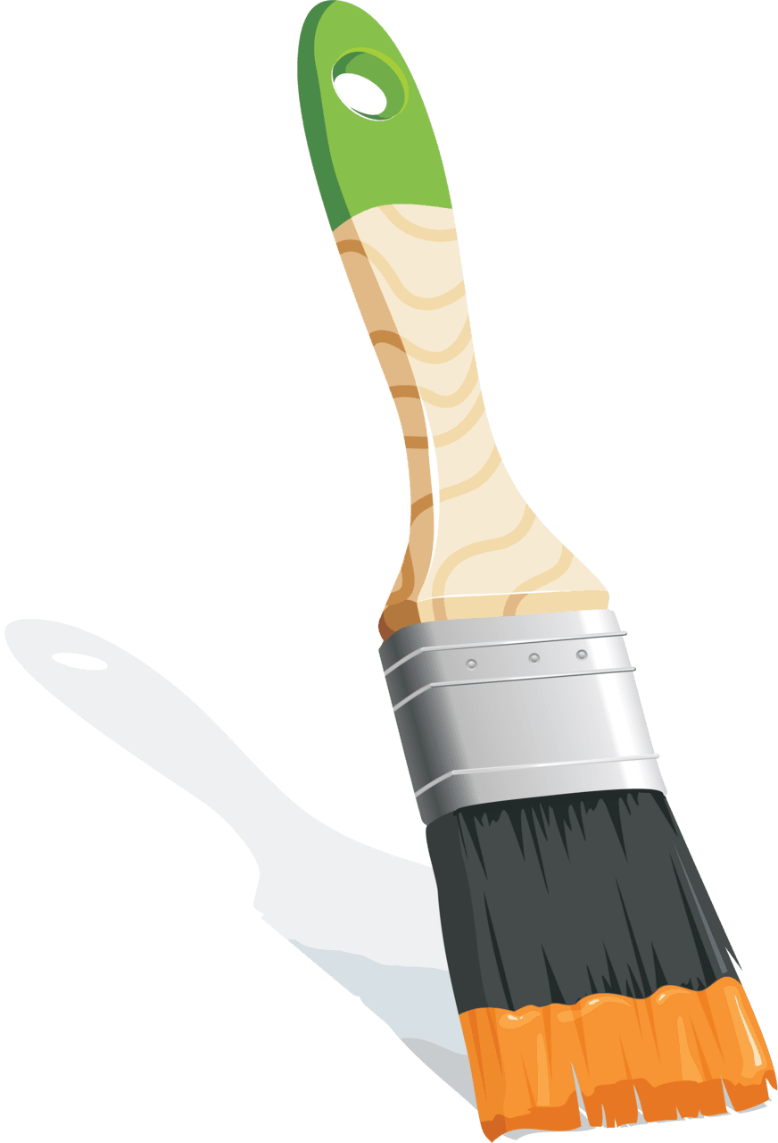 Paintbrush paint brush clipart logo
