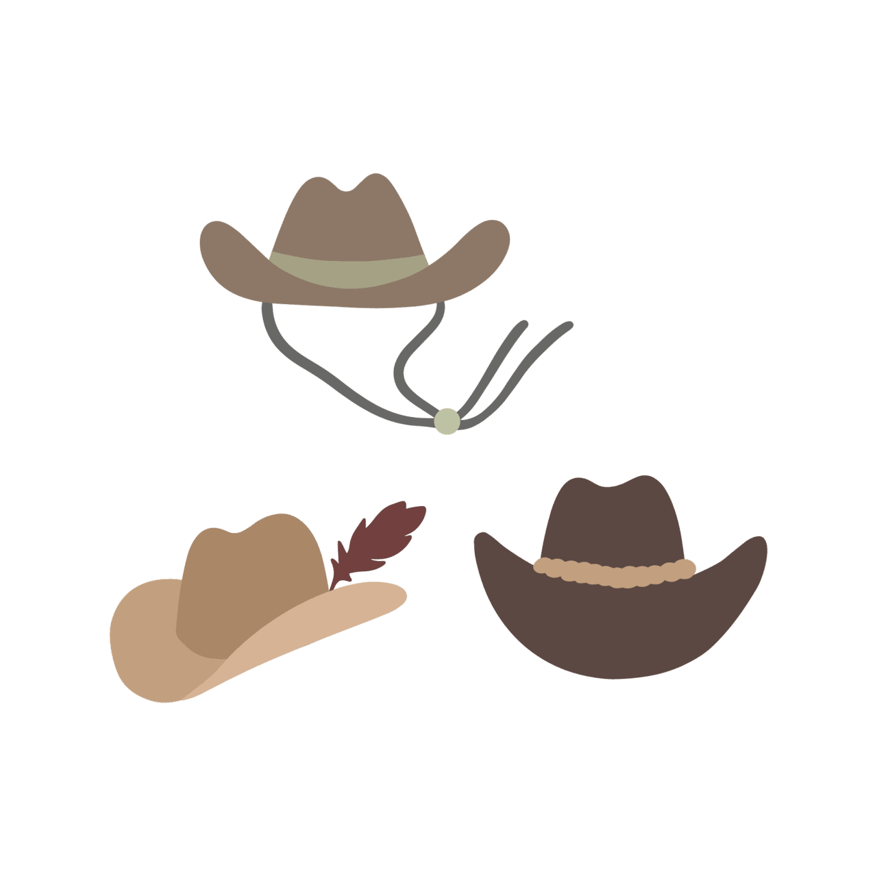 Cowgirl hat pin page clipart picture