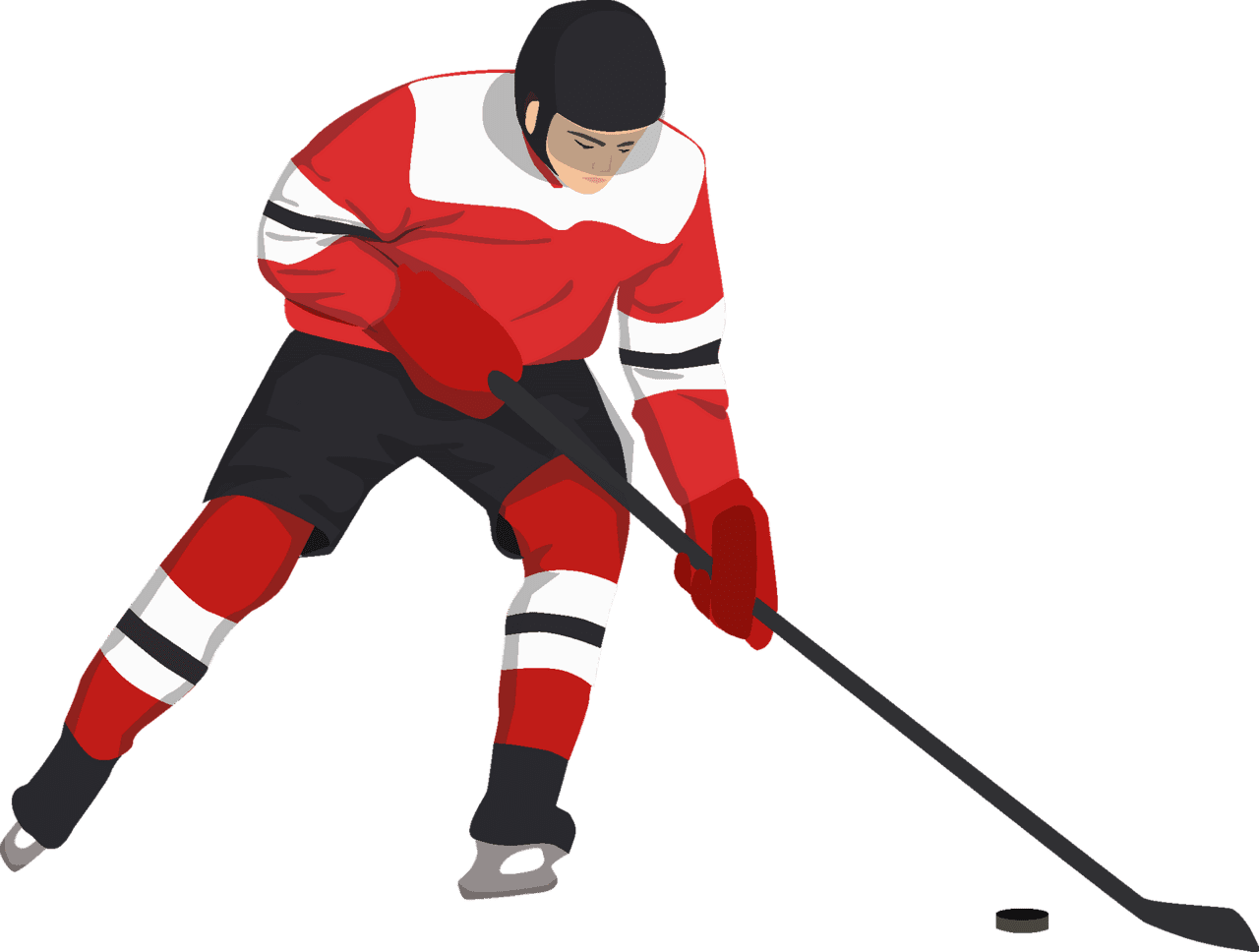 Hockey player vector clipart images 2