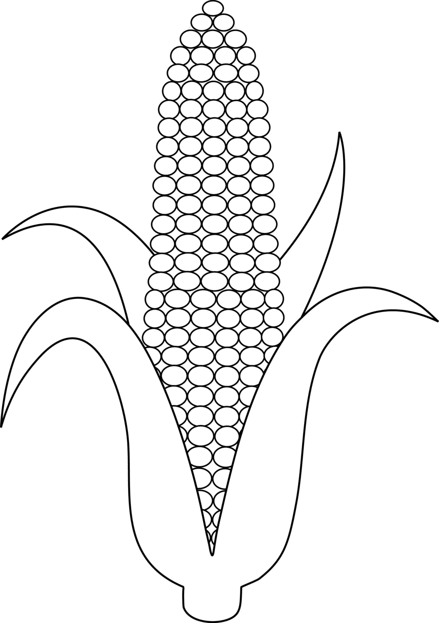 Corn pin page clipart logo