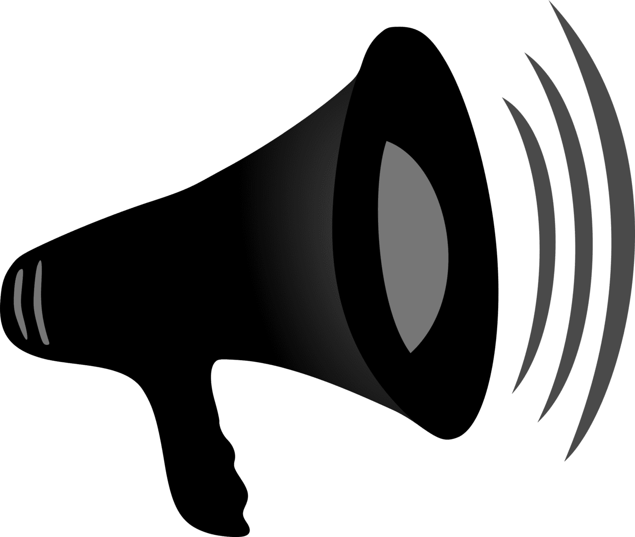Speakers vector announcement megaphone clipart image with no background