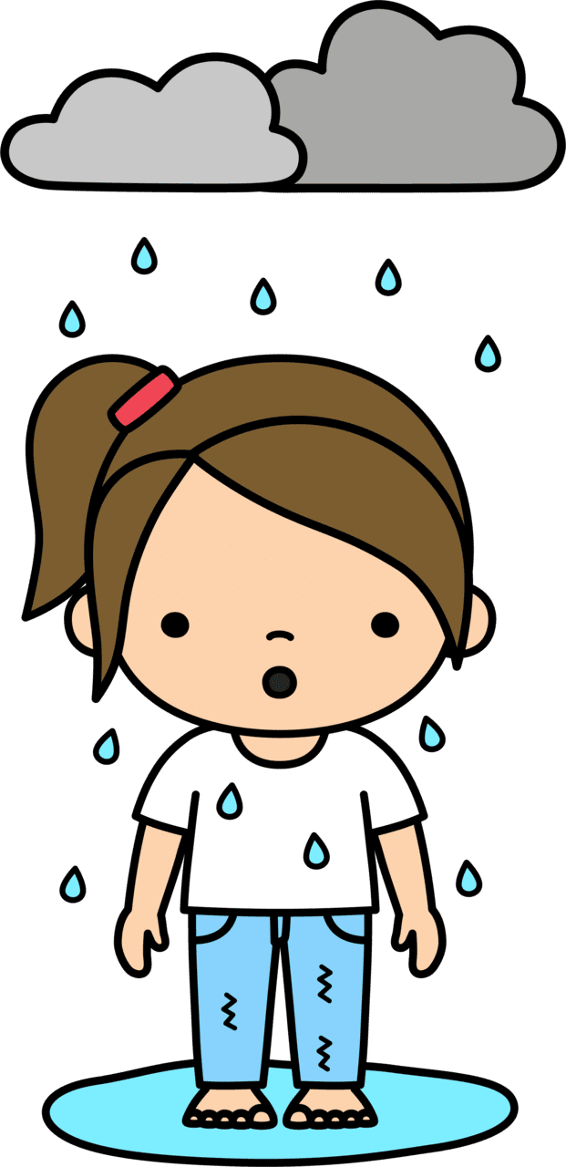 Rain pin page clipart background