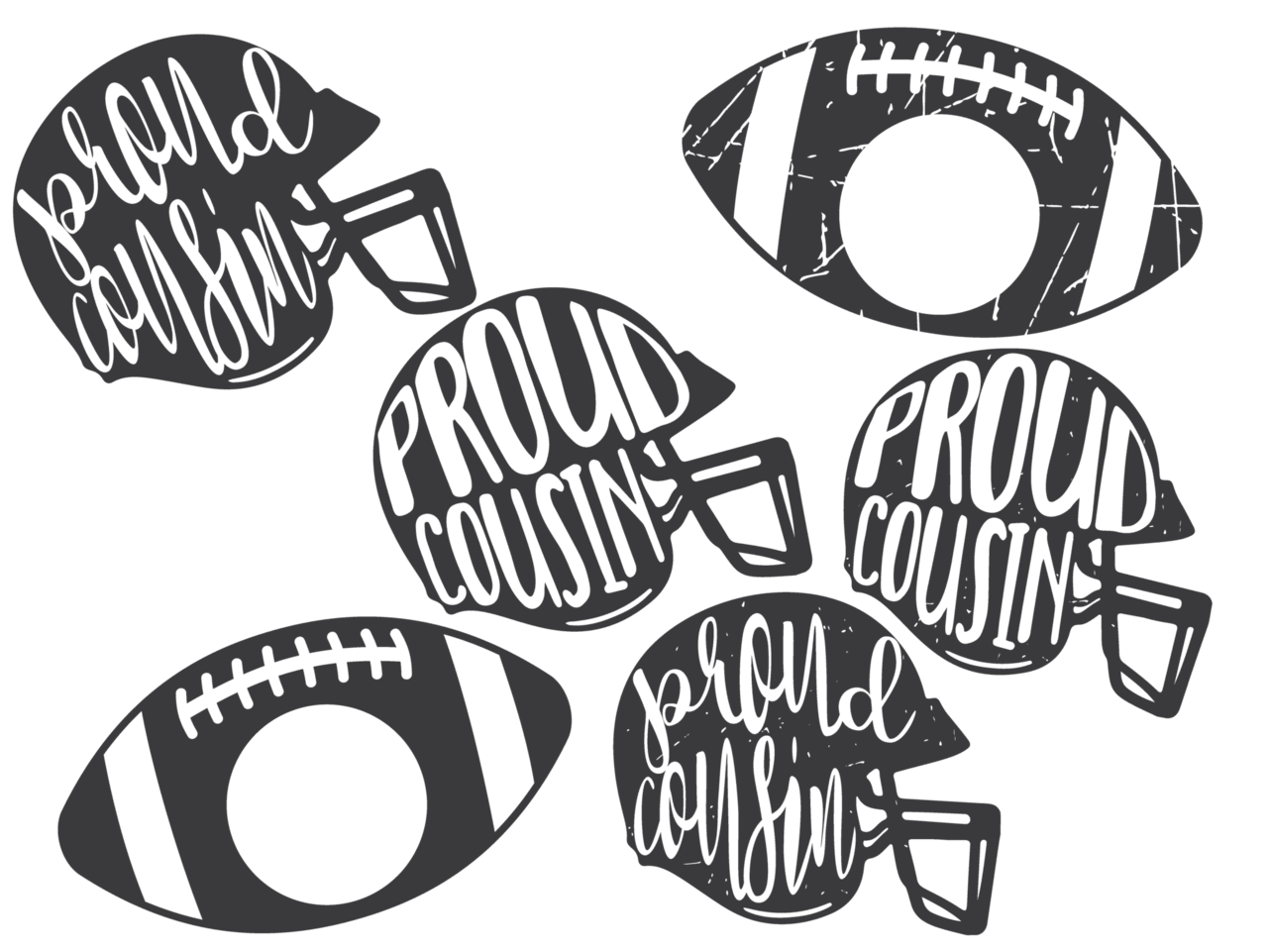 Proud family football helmet dxf cut clipart transparent