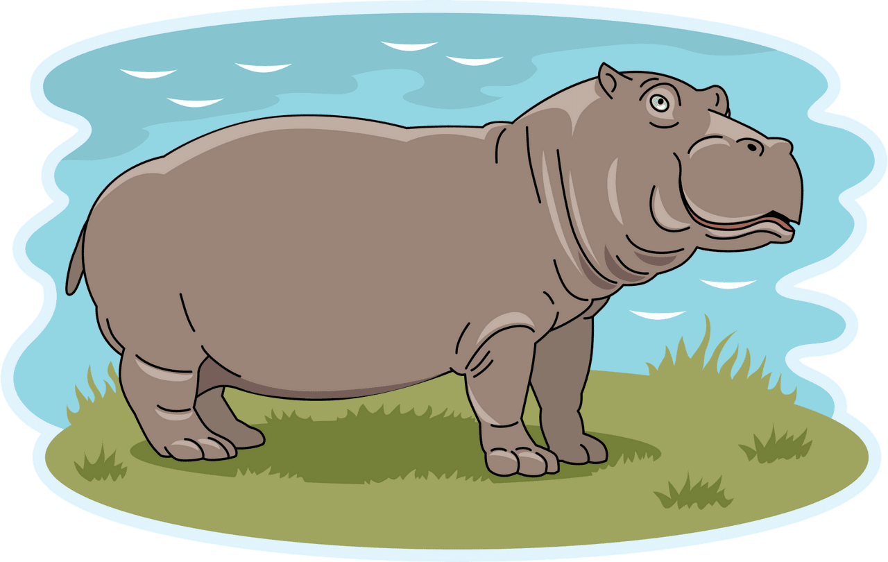 Hippo clipart images